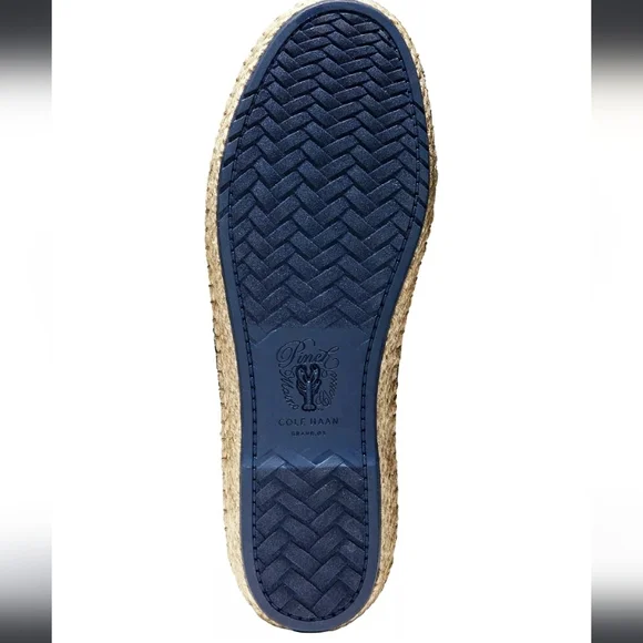 Cole Haan Cloudfeel Stitchlite Espadrille Marine Blue Knit - Picture 5 of 8